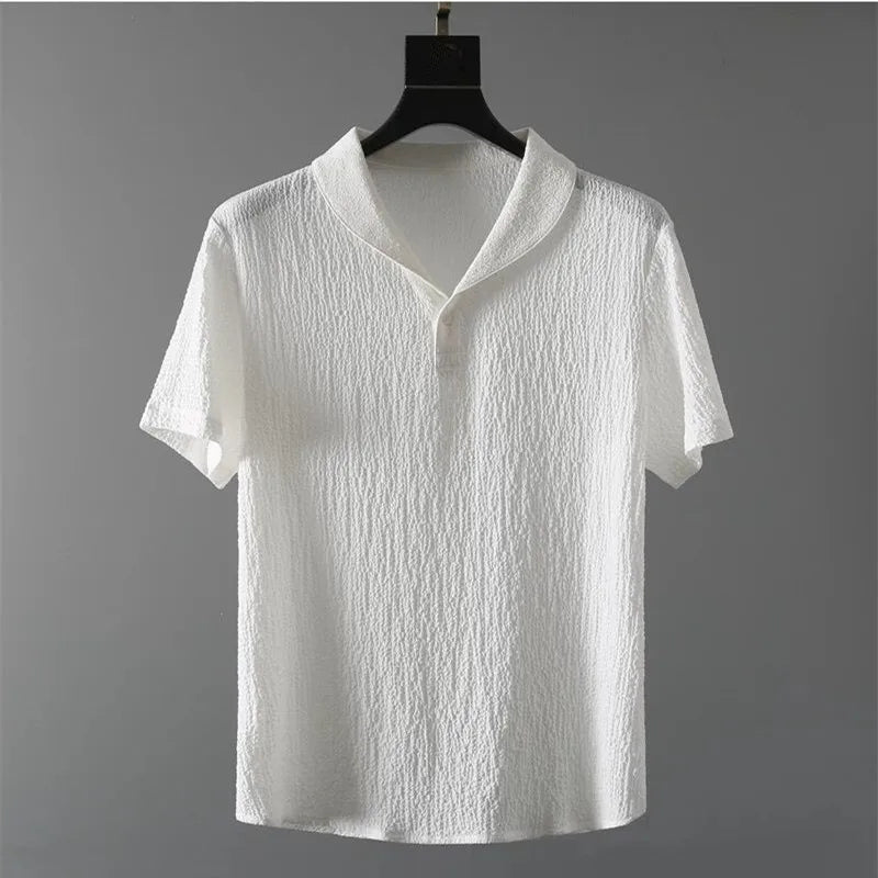 Terno esportivo fino masculino, camiseta monocromática e calça comprida, conjunto basculador masculino, streetwear casual, moda verão