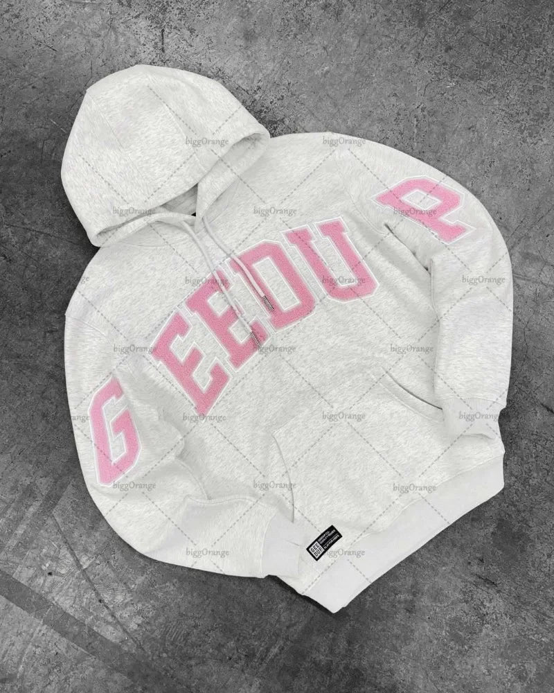 Preto roxo roupas masculinas conjunto de esportes americano nova carta oversized hoodies rua hip hop retro solto calças esportivas