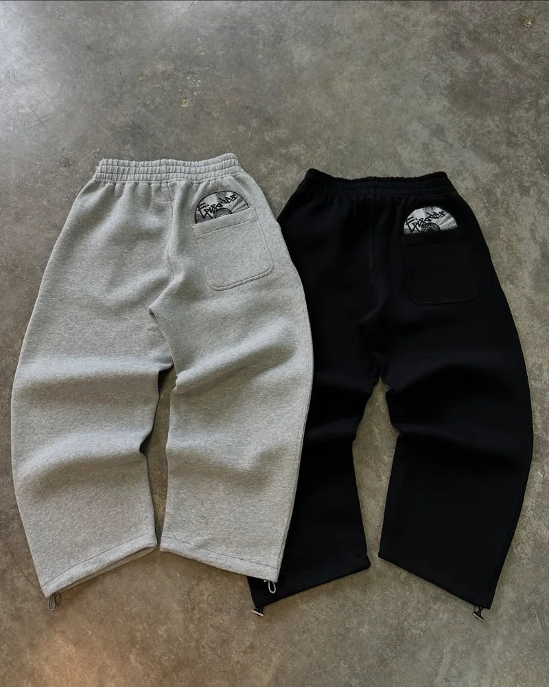 Street wear punk hip hop terno masculino y2k novo americano gótico harajuku bordado design jumper oversized casual solto terno esportivo