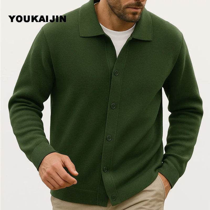Cardigan para homens camisola harajuku retalhos fino ajuste camisola de malha outerwear casaco moda feminina casual outono streetwear