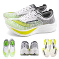 Ironsvan homens náilon fibra de carbono profissional maratona sapatos respirável ultra leve pista campo quilômetro corrida tênis corrida