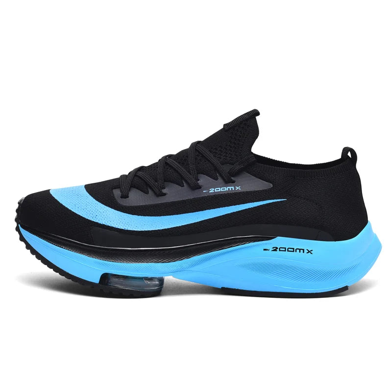 Homens tênis de corrida jogging treinador corrida amortecimento ao ar livre sapatos de luxo malha fora de estrada respirável casal antiderrapante