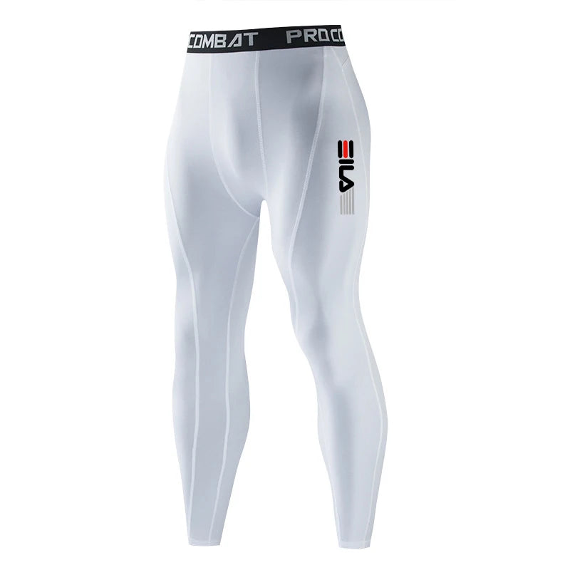 Homens ginásio roupas esportivas muscular musculação calças de compressão correndo esportes calças compridas jogging fitness masculino calças justas elásticas